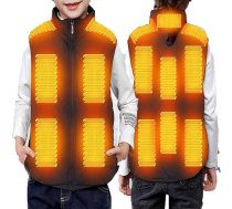 Battnot Siltā veste Elektriskā apsildāmā jaka bērniem, apsildāmā veste Bērnu veste USB elektriskā apsildāmā dīvāns Siltā ziemas veste Siltā veste ar apsildāmo vesti brīvdabas kempingam Pārgājieni Siltā jaka (žakete)