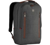 WENGER City klēpjdatora mugursoma Compact Notebook Tablet Sievietes Vīrieši Business College School Travel, pelēka, CityUpgrade