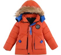 Guqmjde Ziemas jaka Zēni pūra jaka Bērnu mētelis Biezs ziemas mētelis Classic Puffer jaka Forši jakas Zip Hooded jaka Modes āra jaka Termiskā pūra jaka Termiskā jaka Termiskā jaka