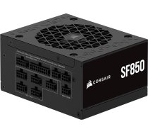 CORSAIR SF850 (2024) Pilnībā modulārs zema trokšņa līmeņa 80 Plus Platinum ATX barošanas bloks - ATX 3.1 saderīgs - PCIe 5.1 saderīgs - iekļauts SFX uz ATX stiprinājums - melns