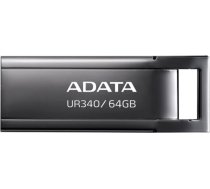 Flash zibatmiņas ur340 64gb usb3.2 gen1 melns