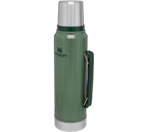 Stanley Classic Legendary termosa flakons, 1 l, termoss saglabā karstu vai aukstu 24 stundas, nerūsējošā tērauda termosa flakons, nesatur BPA, mazgājams trauku mazgājamā mašīnā, Hammertone zaļš