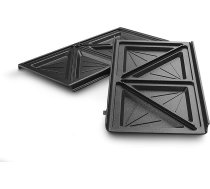De'Longhi virtuves piederumu komplekts DLSK154 - Virtuves piederumu komplekts De'Longhi Multigrill SW12, grila ieliktnis ar diagonālu padziļinājumu, piemērots trauku mazgājamā mašīnā, no alumīnija, melns