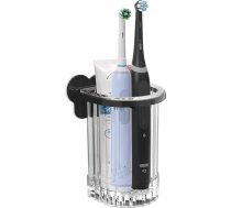 Linkidea pašlīmējošs elektrisko zobu birsteņu turētājs dušai Zobu birstes turētājs Sienas turētājs, kas saderīgs ar Oral-B IO Series, Philip Sonicare ProtectiveClean (melns)