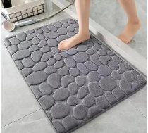 Neslīdošs vannas paklājs ar atmiņas putām, absorbējošs un mazgājams veļas mazgājamā mašīnā Vannas istabas dušas vannas paklājs - 40x60cm (pelēks)