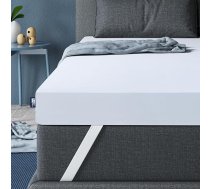 BedStory 100 biezs matrača virskārta 160 x 200 cm, H3/H4 cietības pakāpes gēla virskārta ar atmiņas putām, ērts matrača virskārtas matracis kastu atsperu gultām un neērtām gultām
