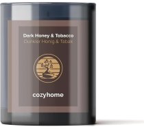 Cozyhome Dark Honey Tobacco sojas vaska aromātiskās sveces stiklā - roku darbs no sojas vaska dekoratīvās sveces no Vācijas - augstas kvalitātes sojas vaska sveces ar intensīvu aromātu un ilgu degšanas laiku