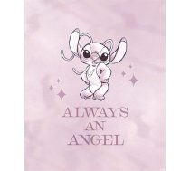 Komar Stitch Always an Angel - Izmērs 50 x 70 cm - Disney sienu mākslas drukas plakāts Bērnistaba Rozā krāsā