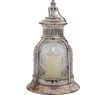 Stonebriar Antique White Metāla sveču laterna, izmantojama kā dekorācija dzimšanas dienas svinībām, lauku kāzu centrālais elements vai relaksējoša spa atmosfēra, izmantošanai iekštelpās vai ārpus telpām.