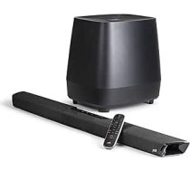 Polk Audio MagniFi 2 mājas kinozāles sistēma, TV skaņu panelis ar zemfrekvences skaļruni, 5.1 Dolby Digital dekodēšana, DTS, Bluetooth, Wi-Fi, Google Chromecast, HDMI ARC, 4K HDR, AUX, optiskais ieeja