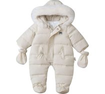 Sbyhbhyds Zēni Meitenes Meitenes Ziemas bieza mētelis kabatas jaka Snowsuit cimdi Vēja necaurlaidīgs Silts Kopējais Outwear