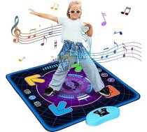 Eygood Deju paklājs bērniem 3 spēļu režīmi Muzikālais deju paklājs ar LED gaismām Bērnu rotaļlieta Muzikālā deju spēle Ziemassvētku dzimšanas dienas dāvanas Rotaļlietas 4 5 6 6 7 8 9 10+ gadiem Meitenes Zēni