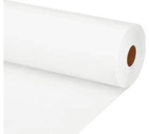 PATIKIL Zīmēšanas papīra rullis 50 cm x 40 m Zīmēšanas papīrs 80 g/m² Papīra rullis Kraftpapīrs Gleznošanas papīrs Skicēšanas papīrs Papīrs Amatniecības papīrs Gleznošanas papīrs Gleznošanas papīrs Dāvanu iepakojums Balts