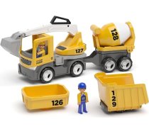 MultiGO konstruktoru komplekts Smilšu kasti bērniem no 3 gadu vecuma - figūriņas Pokeeto konstruktors ar automašīnām - smilšu rotaļlieta āra spēlēm - automašīna dārzam