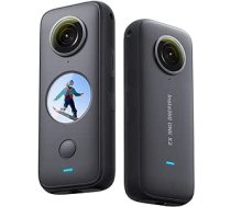 Insta360 ONE X2 5.7K 360° darbības kamera ar stabilizāciju, ūdensnecaurlaidīga, pateicoties IPX8, Invisible Selfie Stick, skārienekrāns, automātiska video rediģēšana, balss vadība