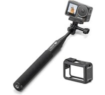 DJI Osmo Action 3 standarta kombinācija — darbības kamera ar 4K HDR un īpaši plašu redzes lauku, 10 bitu krāsu dziļums, horizontāls vienmērīgs, ūdensizturīgs un Osmo Action 3 pagarinātāju komplekts (1,5 m)