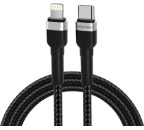 Kabelis iPhone USB-C - Lightning PD 30W 2m melns