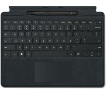 Microsoft Surface Pro 8 / 9 / X Signature tastatūra melnā krāsā komplektā ar plānu pildspalvu 2 melnā krāsā