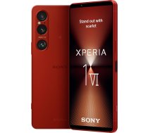 Sony Xperia 1 VI (inovatīvs sensors ar trīskāršu objektīvu un ZEISS, 6,5 collas, 19,5:9 FHD+ HDR OLED 120 Hz, 3,5 mm audio, Android 14, IP65/68, Dual SIM, Scarlet Red, ekskluzīvs, ar 512 GB atmiņas