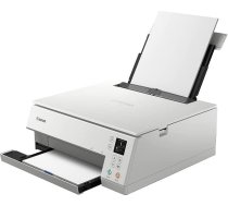 Canon PIXMA TS6351a printeris, krāsu tintes daudzfunkcionālā iekārta DIN A4 (skeneris, kopētājs, fotoprinteris, OLED, 4800 x 1200 dpi, USB, WLAN, AirPrint, 5 tintes, divpusējā drukāšana, 2 papīra padevējas), balta