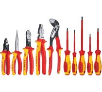 Knipex 989830US Izolietais savienojums, Fräser und Schraubendreher, 10 stieņu, 1000 V