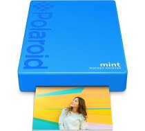 Polaroid Mint: Taschendrucker mit Zink-Papier. Bluetooth für Android- und iOS-Geräte. Druckt in selbstklebendem Zink-Papier 2x3"- Blau