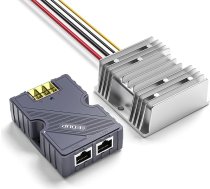 EDUP Starlink Gen 3 Poe Injector 320W PoE Injector Gigabit PoE barošanas adapteris ar ABS aizsardzību pret pārspriegumiem un ESD + DC Step Up pārveidotājs no 12V līdz 56V 3A 168W, saderīgs ar Starlink Standard Dish V3