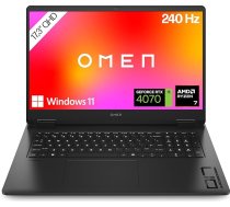 HP Omen spēļu klēpjdators | 17,3 collu QHD displejs - 240 Hz | AMD Ryzen 7 8845HS | 32 GB DDR5 RAM (2 x 16 GB) | 1TB SSD | NVIDIA GeForce RTX 4070 (8 GB) | QWERTZ | Windows 11 Home | Shadow Black