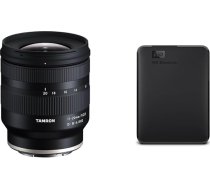 TAMRON B060 11-20mm F/2.8 Di III-A RXD objektīvs Sony E-Mount (APS-C), melns, platleņķa un WD Elements portatīvais ārējais cietais disks 5TB