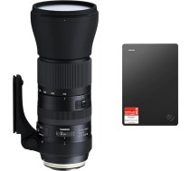 TAMRON A022E SP 150-600mm F/5-6.3 Di VC USD G2 Canon Black & Seagate Expansion 2TB portatīvais ārējais cietais disks 2,5 collu USB 3.0 iekļauts 2 gadu datu atjaunošanas pakalpojums Modelis Nr.: STGX2000400