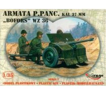 37 mm pretšaujamieroču lielgabala Bofors wz.36 plastmasas modelis