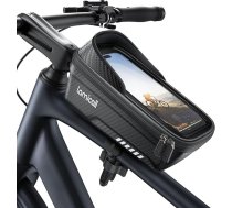 Lamicall 2-in-1 velosipēdu somas rāmis, rāmja soma velosipēdam - [1S Quick Release] ūdensizturīga stūres soma velosipēdam, 1,3 L mobilā tālruņa futrālis augšējā caurulē ar HD TPU skārienekrānu viedtālrunim 4,7-7 collas