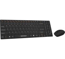 EK122K Bezvadu tastatūra + pele 2,4GHz USB Liberty melna