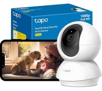 TP-Link Tapo Pan/Tilt viedā drošības kamera, iekštelpu videonovērošana, 360° rotācijas skats, darbojas ar Alexa un Google Home, nav nepieciešams centrmezgls, 1080p, divvirzienu audio, nakts redzamība, SD krātuve, ierīces koplietošana (C200)