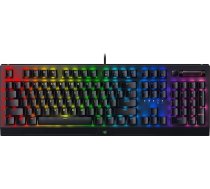 Razer BlackWidow V4 X spēļu tastatūra Chroma RGB (dzelteni mehāniskie slēdži, 6 īpaši ABS makro taustiņi ar dubultu iesmidzināšanu), ES izkārtojums, melna krāsā