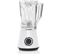 Bosch VitaPower Series 4 MMB6141W blenderis, augstas kvalitātes nerūsējošā tērauda asmeņi, 1,5 l Tritan maisīšanas trauks, daļas, kuras var mazgāt trauku mazgājamā mašīnā, 30 000 apgr./min, 1200 W, balts