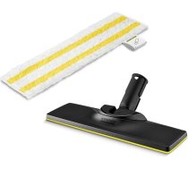 Kärcher oriģinālais grīdas uzgaļa un mikrošķiedras drānas komplekts Easyfix, kas saderīgs ar Kärcher SC tvaika tīrītāju - grīdām, piemērots jebkura veida virsmām, mazgājams veļas mazgājamā mašīnā, balts