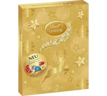 Lindt šokolādes LINDOR Adventes kalendārs 2024 | 290 g | 24 LINDOR baltas, tumšas un piena šokolādes bumbiņas ar maigi kūstošu pildījumu | Šokolāde Ziemassvētku sezonai | Šokolādes dāvana