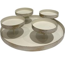 Lzqphantom Adventa vainags Metāla Vintage sveču turētājs 4 x 8 cm diametrs stabu sveču turētājam Moderns Ziemassvētku rotājums Ziemassvētku Adventa vainags Adventa kompozīcija (apaļa)