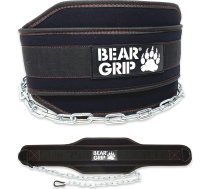 BEAR GRIP svērta dip un pull up josta spēka treniņu kultūrisms Black