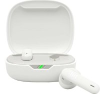 JBL Wave Flex 2 bezvadu Bluetooth In-Ear austiņas ar 40 stundu atskaņošanas laiku, JBL Pure Bass Sound, Smart Ambient tehnoloģija, IP54 ūdens un putekļu izturība, daudzpunktu savienojums, baltas krāsas