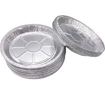 Premium Alumīnija folija Cake Tins 6 collu 50 Pack vienreizējās folijas Tart Quiche veidnes