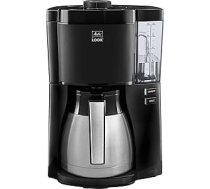 Melitta Look filtrēšanas kafijas automāts ar termisko krūzi un noņemamu ūdens tvertni, atkaļķošanas programma, līdz 10 tasēm kafijas, melns
