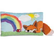 NICI 49163 Spilvens Fox Fridalie 43 x 25 cm Zils Ilgtspējīgs pūkains pūkains plīša spilvens zēniem, meitenēm, zīdaiņiem un rotaļlietu mīļotājiem - ideāli piemērots mājās, bērnistabā vai ceļā