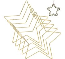 Lowats Metāla zvaigzne 5 zelta metāla gredzenu zvaigzne Makrame Ziemassvētku rotājums Metāla zvaigznes Metāla zvaigznes Metāla rāmis Zvaigzne Metāla gredzens Zvaigzne Zvaigzne Vainags Pentagramma Sapņu ķērājs Metāls DIY amatniecībai Kāzu d