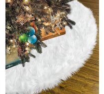 Ziemassvētku eglītes svārki 90 cm apaļas formas Ziemassvētku eglītes statīvs Sniegpārsliņa balta plīša Ziemassvētku eglītes sega Ziemassvētku eglītes rotāšanai Ziemassvētku eglītes rotājums Ziemassvētku eglītes rotājums
