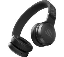 JBL Live 460NC bezvadu austiņas ar ilgu akumulatora darbības laiku un balss asistenta vadību - melnas, vidēja izmēra