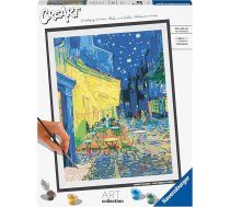Ravensburger CreArt 23519 - Kafejnīcas terase vakarā (Vinsents van Gogs) - gleznošana pēc skaitļiem pieaugušajiem, DIY gleznošanas komplekts ar otu un akrila krāsām, dāvana sievietēm un vīriešiem, gleznošana pieaugušajiem