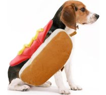 UKCOCO Hot Dog Pet kostīms: Cosplay kostīms Halloween Ziemassvētku ballīte Mazo un vidējo suņu apģērbs.