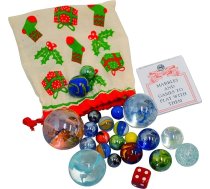 House of Marbles Classic Ziemassvētku marmora soma